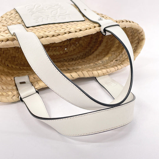 LOEWE Tote Bag A223S93X04 Raffia, Leather beige Basket bag small