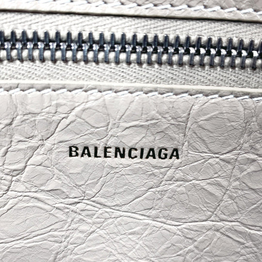 BALENCIAGA Tote Bag 671404 Nylon, Leather beige 2WAY Barbez Small