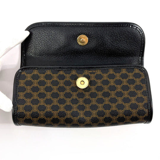 CELINE Pouch PVC black Macadam