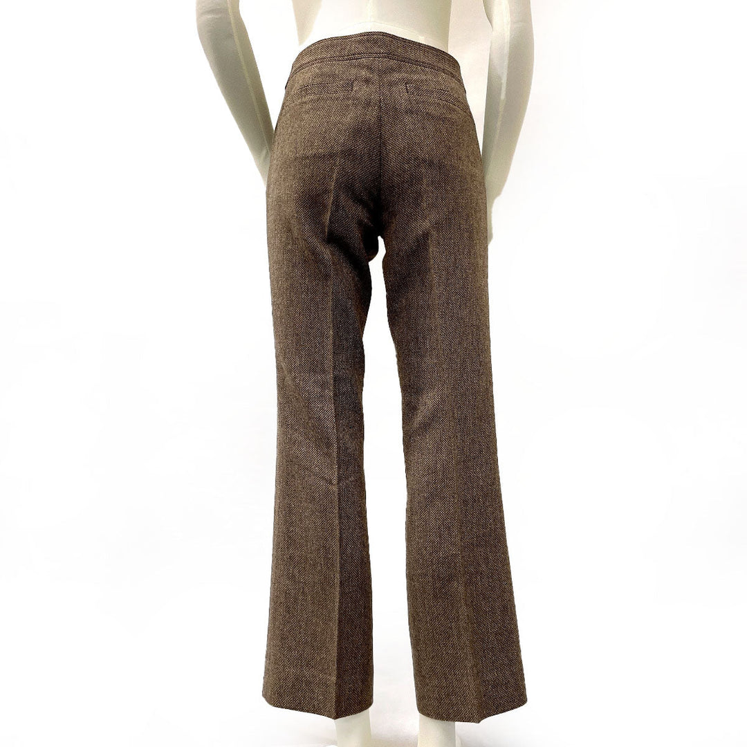 BURBERRY Pants Wool, polyester, 73% wool, 16% polyester, 10% nylon, 1% polyurethane Brown Burberry London Women 38 Used Authentic
