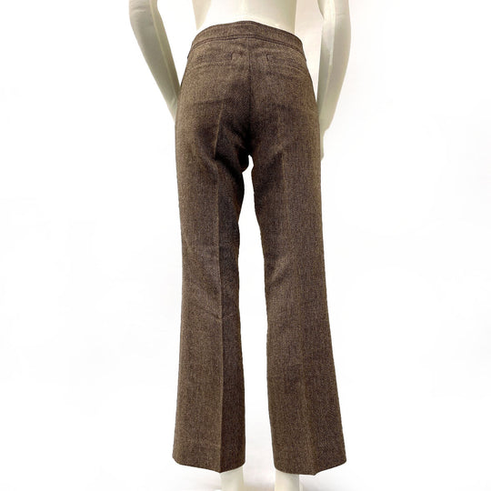 BURBERRY Pants Wool, polyester, 73% wool, 16% polyester, 10% nylon, 1% polyurethane Brown Burberry London Women 38 Used Authentic