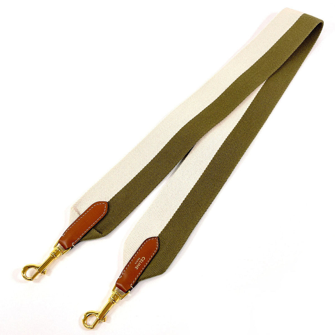 CELINE Shoulder strap canvas khaki