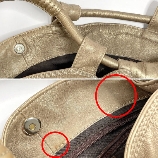 LOEWE Handbag leather gold anagram Nappa Aire