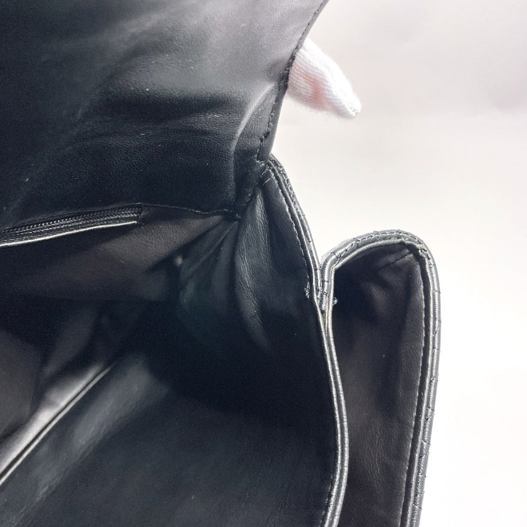 BALLY Handbag leather black quilting