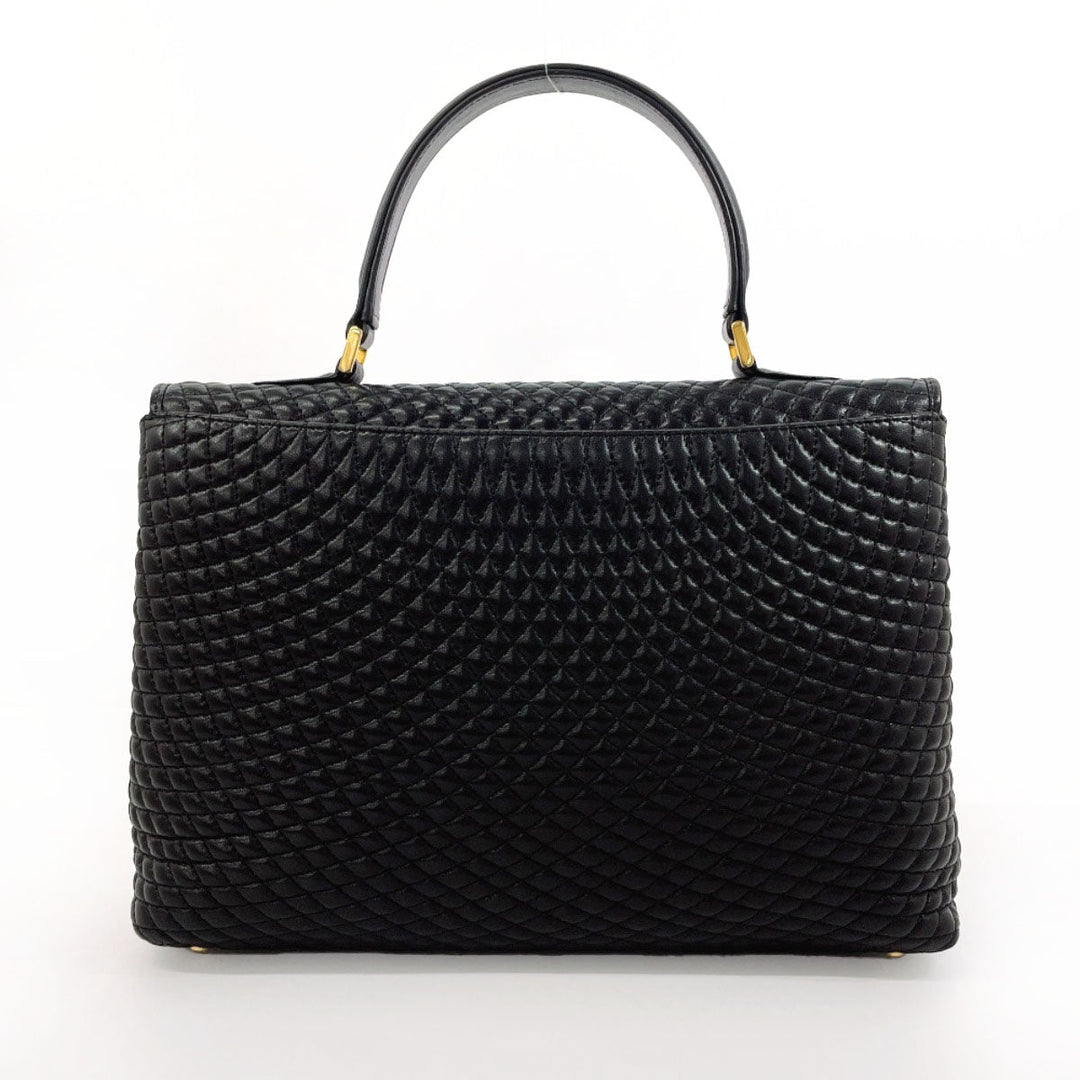 BALLY Handbag leather black quilting