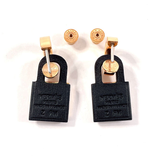 HERMES Pierce Gold Plated, Vaux Swift Pink gold Okeley