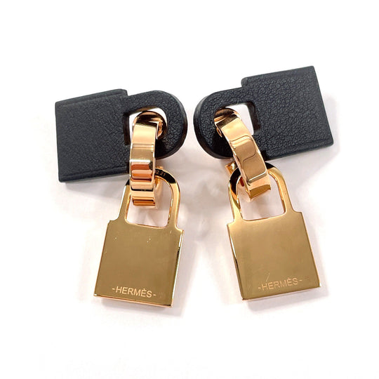 HERMES Pierce Gold Plated, Vaux Swift Pink gold Okeley