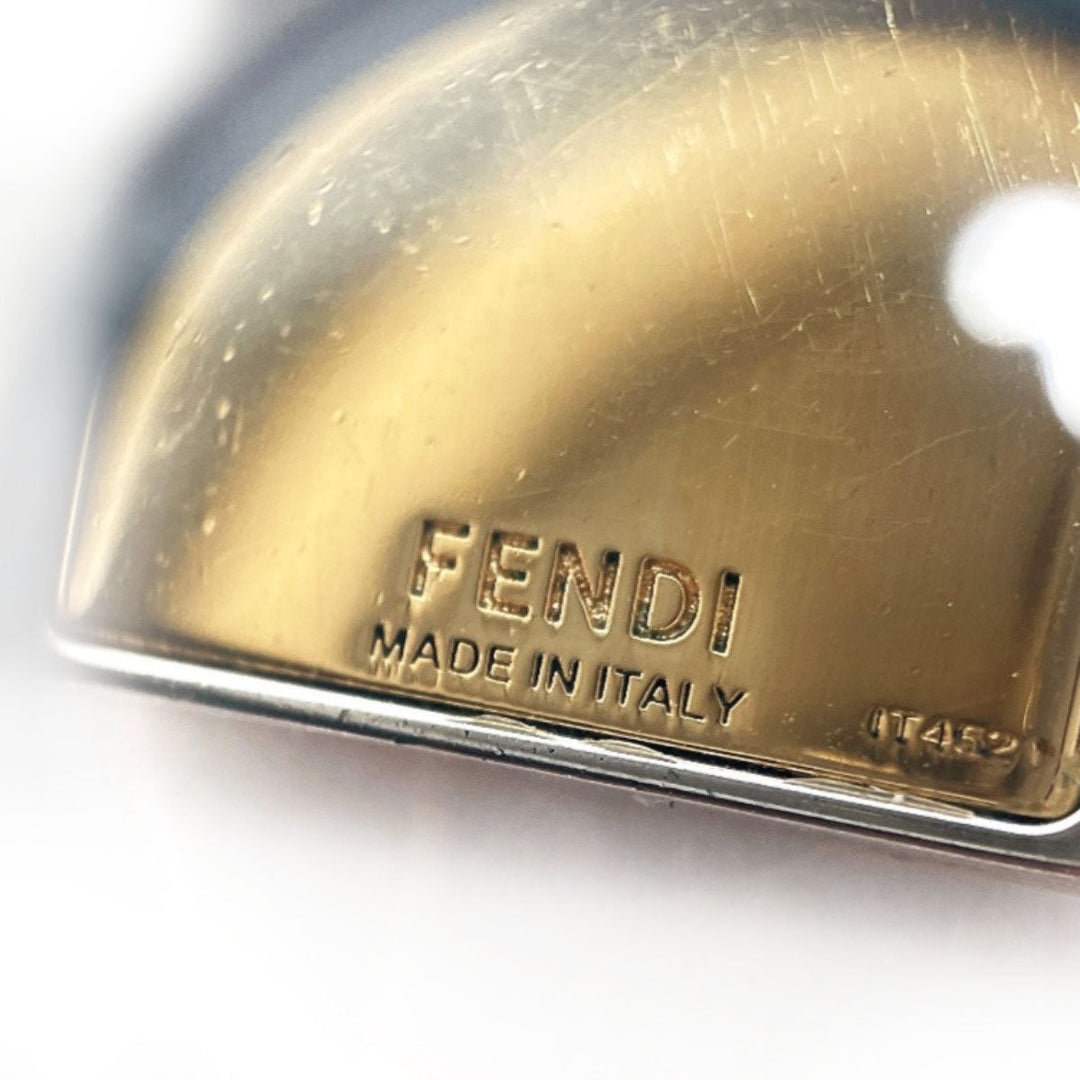 FENDI Necklace 7AJ292 B08 Gold Plated gold FF logo square