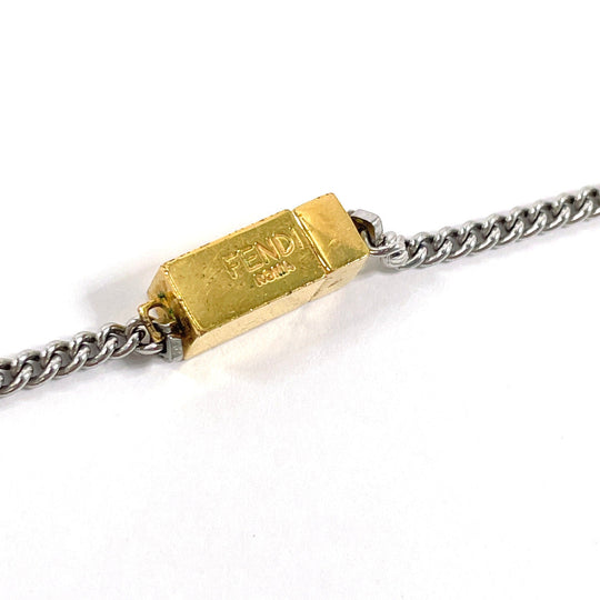 FENDI Necklace 7AJ292 B08 Gold Plated gold FF logo square