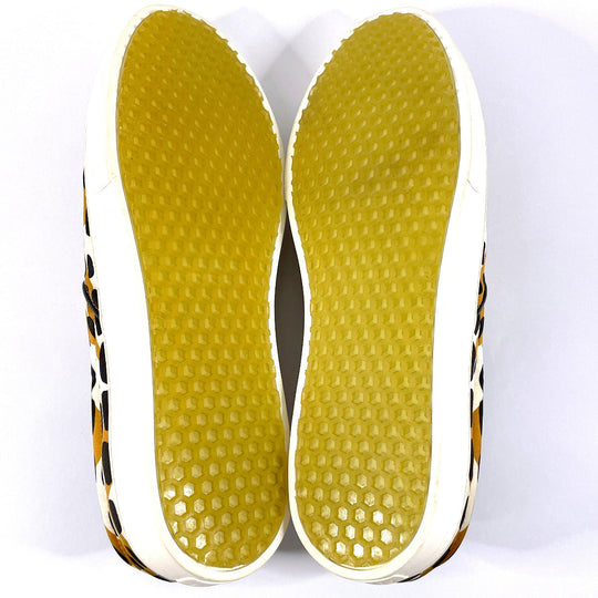 CELINE Slip-on Nylon, Rubber Brown Animal Pattern 42