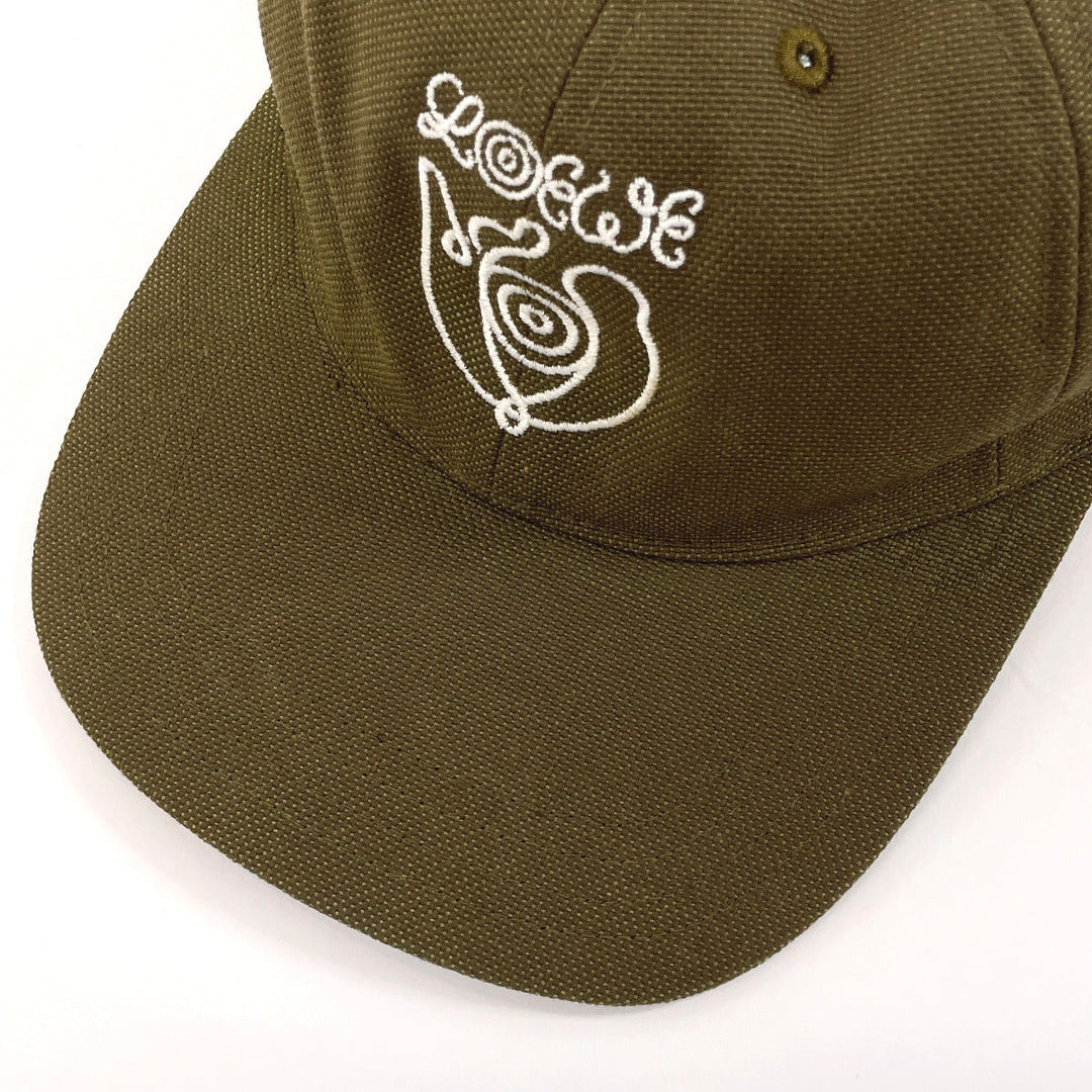 LOEWE cap K664358X12 Nylon, Cotton, Acrylic, Nylon 61% Cotton 26% Acrylic 13% khaki EYE NATURE mens ƒ�ƒ“ƒTƒCƒY(ƒtƒŠ�[ƒTƒCƒY) Used Authentic