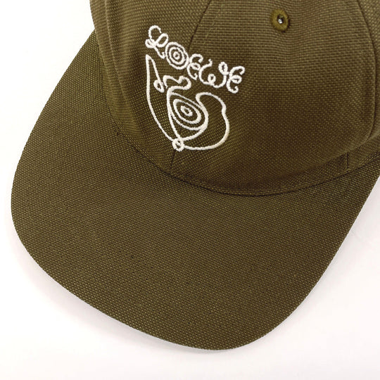 LOEWE cap K664358X12 Nylon, Cotton, Acrylic, Nylon 61% Cotton 26% Acrylic 13% khaki EYE NATURE mens ƒ�ƒ“ƒTƒCƒY(ƒtƒŠ�[ƒTƒCƒY) Used Authentic