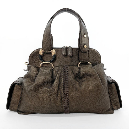 BVLGARI Handbag leather gold Leoni