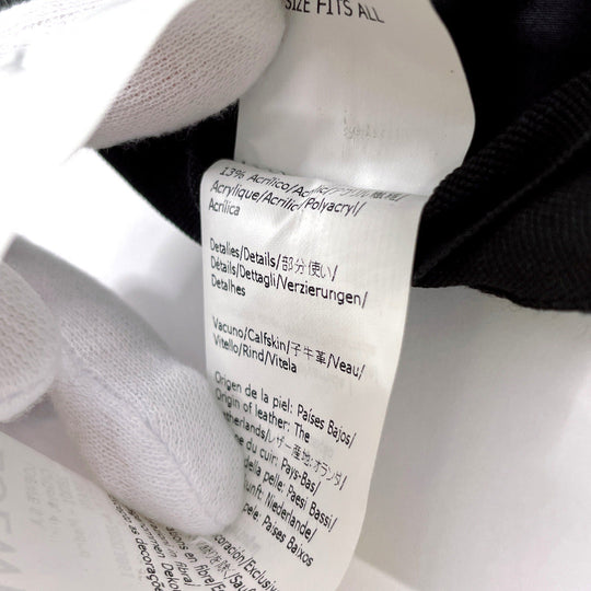 LOEWE cap 101.50AB69 Nylon, Cotton, Acrylic, Nylon 61% Cotton 26% Acrylic 13% black EYE NATURE mens ƒ�ƒ“ƒTƒCƒY(ƒtƒŠ�[ƒTƒCƒY) Used Authentic