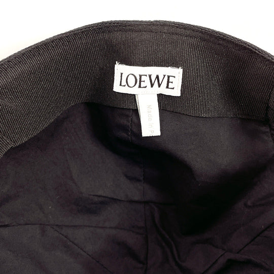 LOEWE cap 101.50AB69 Nylon, Cotton, Acrylic, Nylon 61% Cotton 26% Acrylic 13% black EYE NATURE mens ƒ�ƒ“ƒTƒCƒY(ƒtƒŠ�[ƒTƒCƒY) Used Authentic