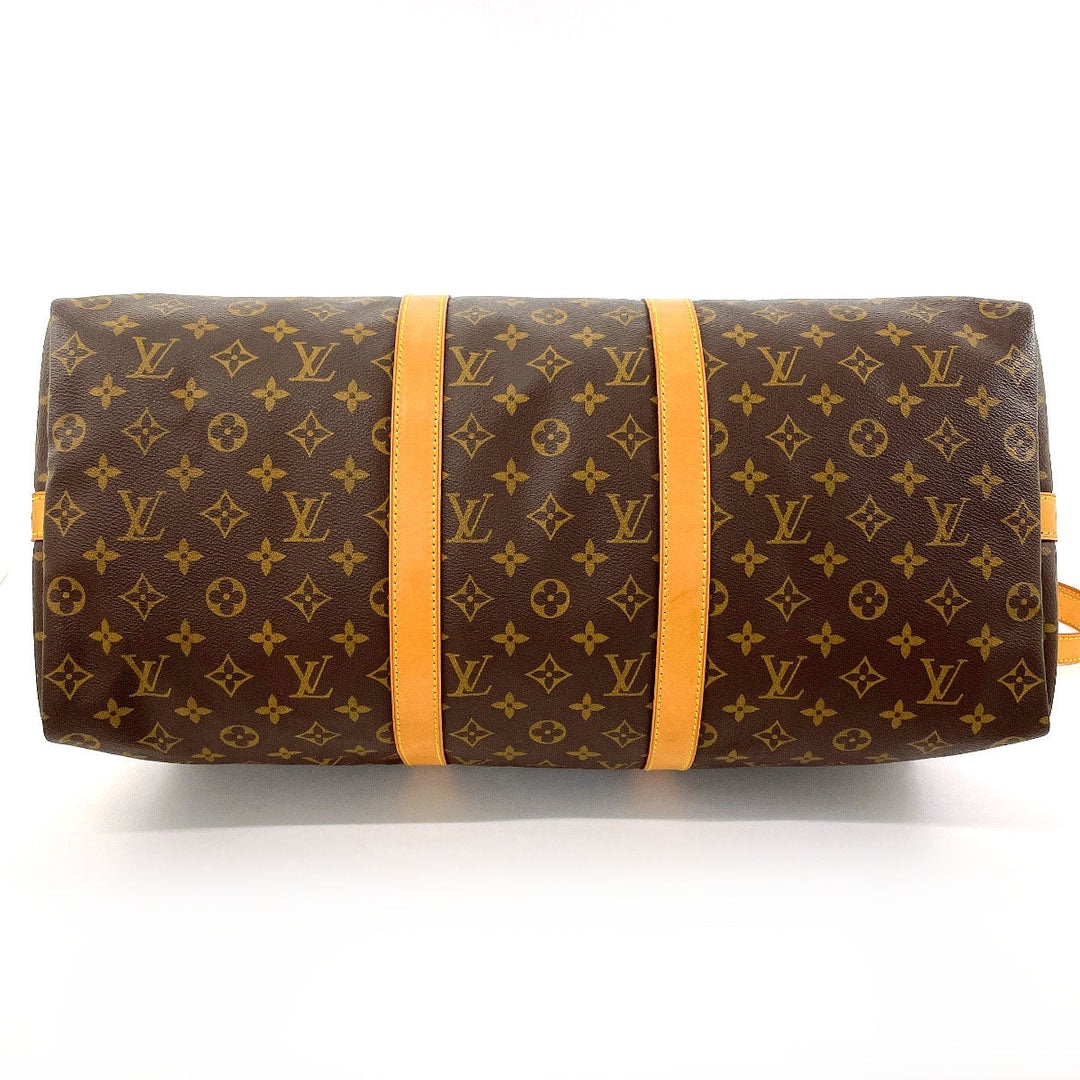 LOUIS VUITTON Boston Duffel bag M41416 Monogram canvas, tanned leather Brown Keepall  bandouliere 50