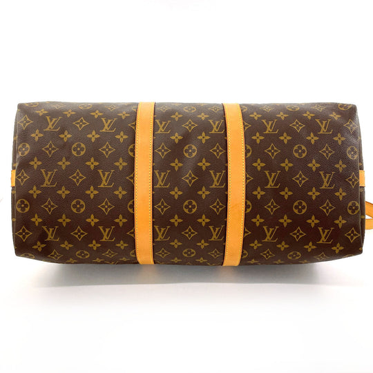 LOUIS VUITTON Boston Duffel bag M41416 Monogram canvas, tanned leather Brown Keepall  bandouliere 50