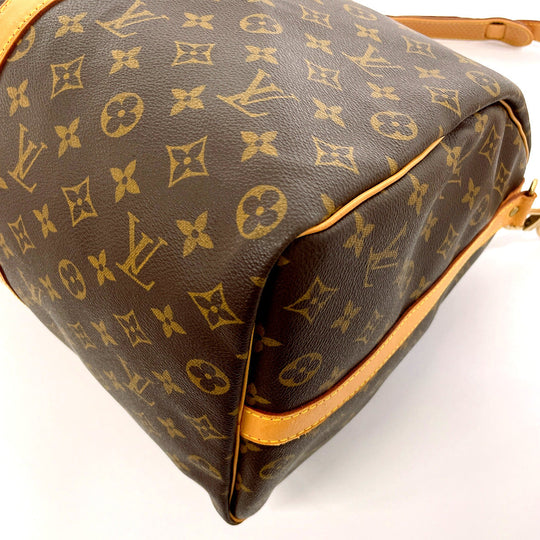 LOUIS VUITTON Boston Duffel bag M41416 Monogram canvas, tanned leather Brown Keepall  bandouliere 50
