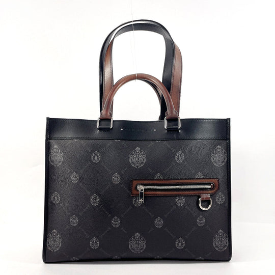 Berluti Tote Bag PVC, Leather black 2WAY Ulysse Small