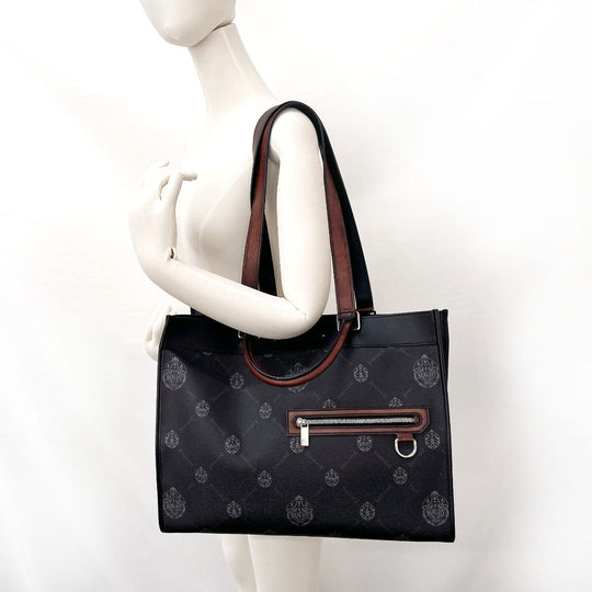 Berluti Tote Bag PVC, Leather black 2WAY Ulysse Small