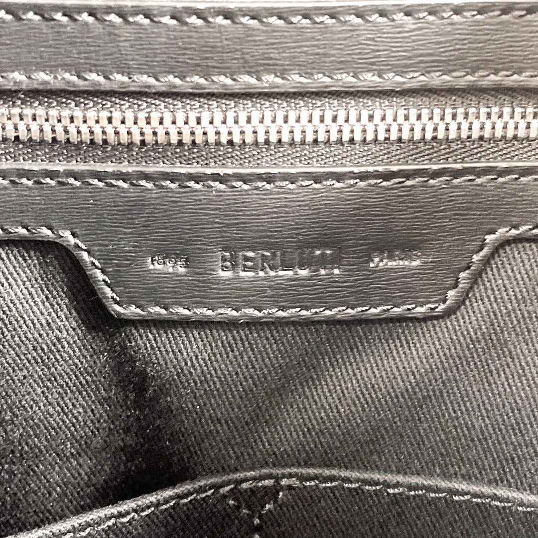 Berluti Tote Bag PVC, Leather black 2WAY Ulysse Small