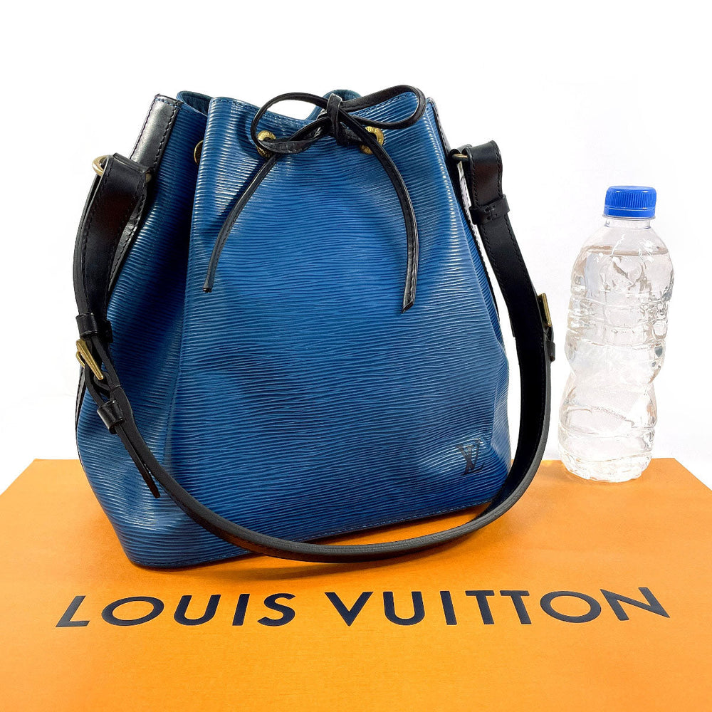 LOUIS VUITTON Shoulder Bag M44152 Epi Leather blue Petit Noe