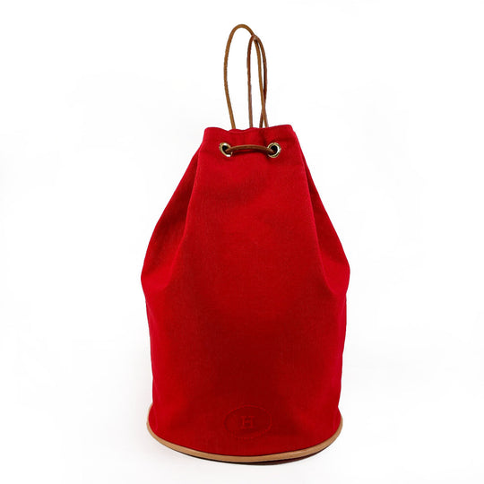 HERMES Shoulder Bag Cotton , 100% cotton Red Porosion Mimill PM