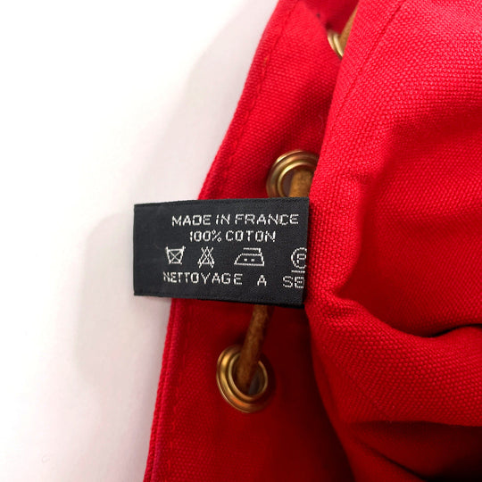 HERMES Shoulder Bag Cotton , 100% cotton Red Porosion Mimill PM