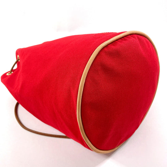 HERMES Shoulder Bag Cotton , 100% cotton Red Porosion Mimill PM
