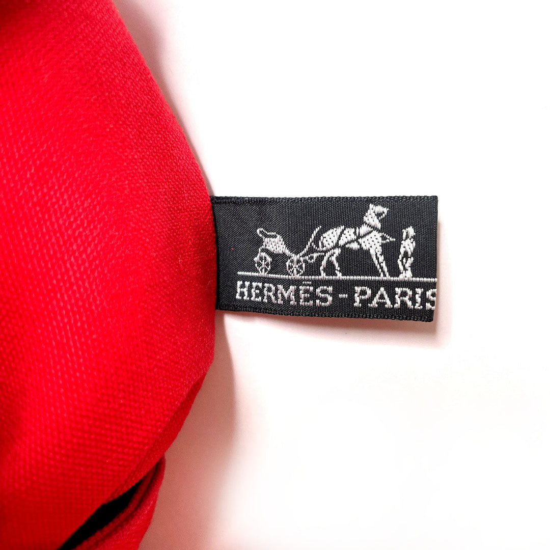 HERMES Shoulder Bag Cotton , 100% cotton Red Porosion Mimill PM