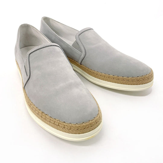 TOD’S Slip-on XXW0TV0J97006SB219 Rubber, Suede gray Espadrille 40