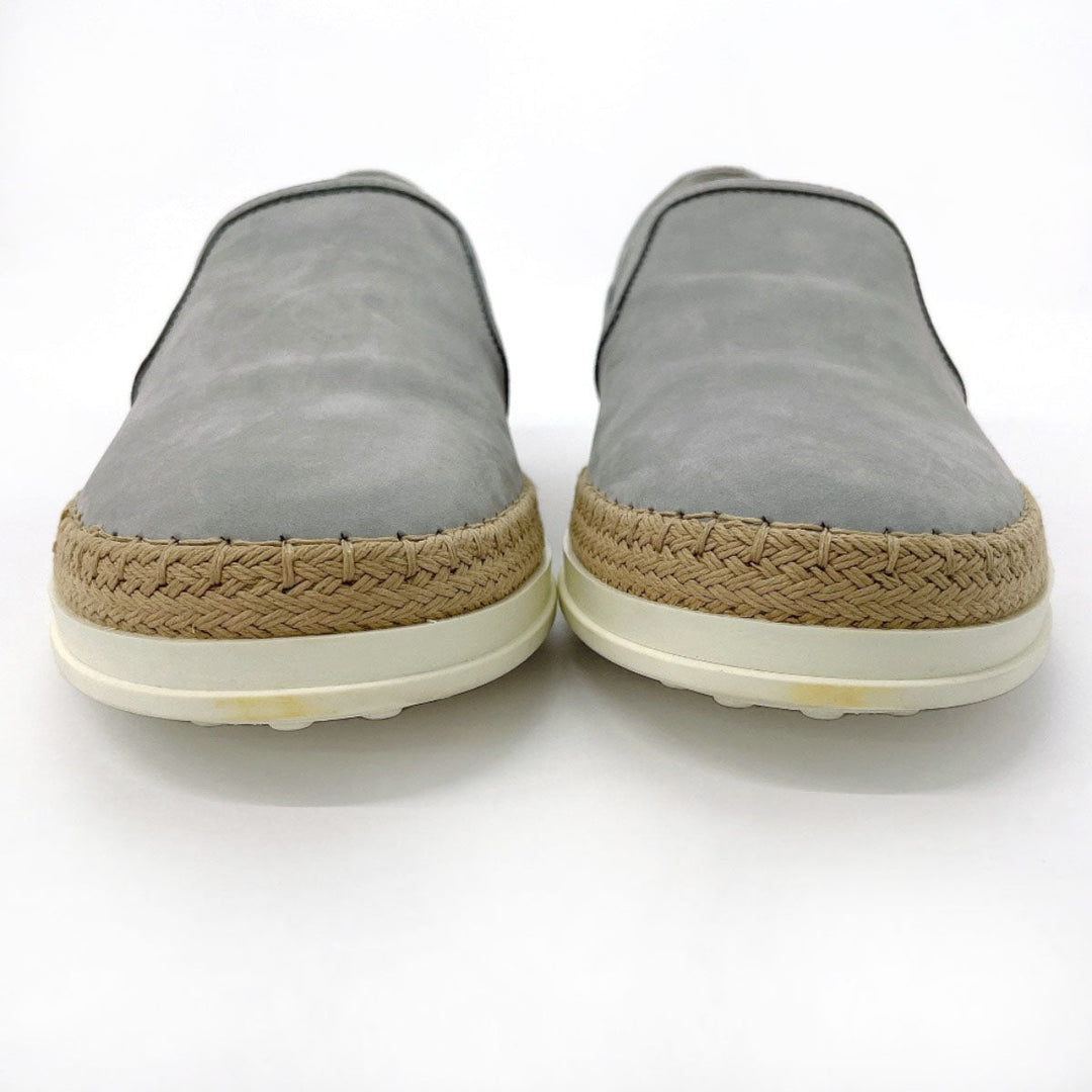 TOD’S Slip-on XXW0TV0J97006SB219 Rubber, Suede gray Espadrille 40
