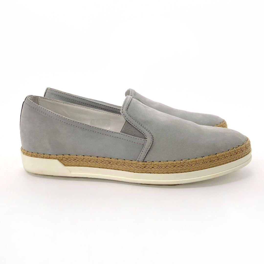 TOD’S Slip-on XXW0TV0J97006SB219 Rubber, Suede gray Espadrille 40