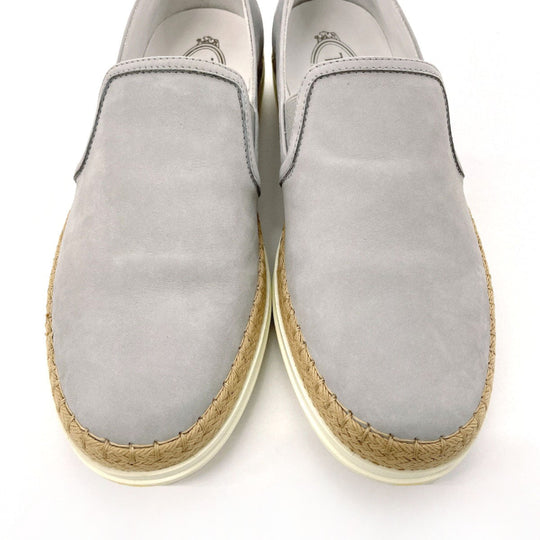 TOD’S Slip-on XXW0TV0J97006SB219 Rubber, Suede gray Espadrille 40