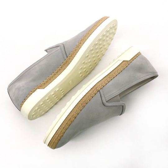 TOD’S Slip-on XXW0TV0J97006SB219 Rubber, Suede gray Espadrille 40