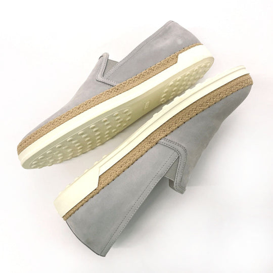 TOD’S Slip-on XXW0TV0J97006SB219 Rubber, Suede gray Espadrille 40