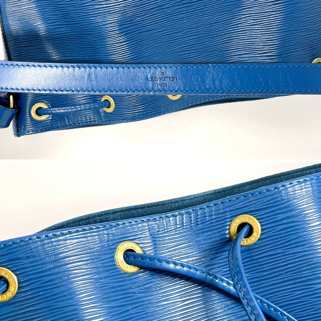 LOUIS VUITTON Shoulder Bag M44105 Epi Leather blue Petit Noe