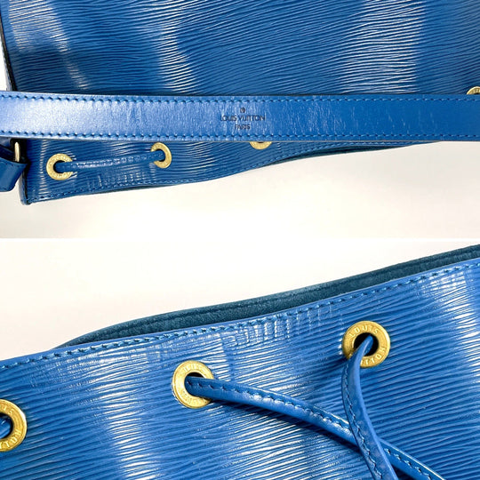 LOUIS VUITTON Shoulder Bag M44105 Epi Leather blue Petit Noe