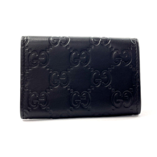 GUCCI Key case Key holder  138093 Sima leather black six hooks mens Used Authentic