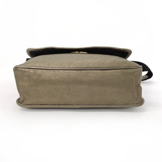 LOEWE Shoulder Bag leather gold 2WAY Maia Anagram