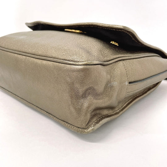 LOEWE Shoulder Bag leather gold 2WAY Maia Anagram