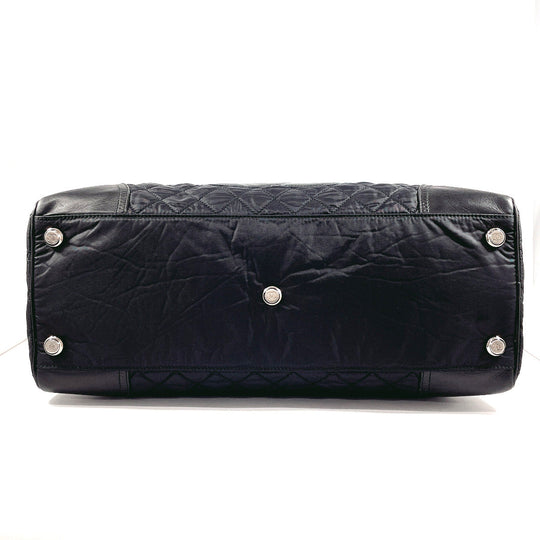 CHANEL Boston Duffel bag Nylon, Leather black Paris New York Line Women Used Authentic