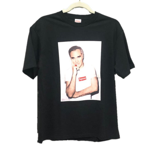 Supreme Short sleeve T-shirt cotton black photo print top 16Stainless Steel Morrissey S