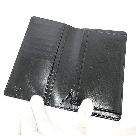 CHANEL Folded wallet A82184 leather black VOTEZ COCO Logo embossed vintage Women Used Authentic