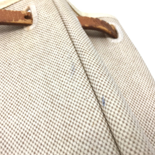 HERMES Backpack Leather/Toile GM beige With replacement bag Herbag add PM Women Used Authentic