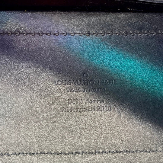 LOUIS VUITTON Shoulder Bag M55932 Leather, Monogram Prism Hologram x Black Monogram prism Soft Trunk mens Used Authentic