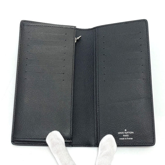 LOUIS VUITTON Long Wallet Purse N41676 Damier Grafitto Canvas Black x gray Damier Grafitte Portefeuille Brother Christopher Nemeth mens Used Authentic