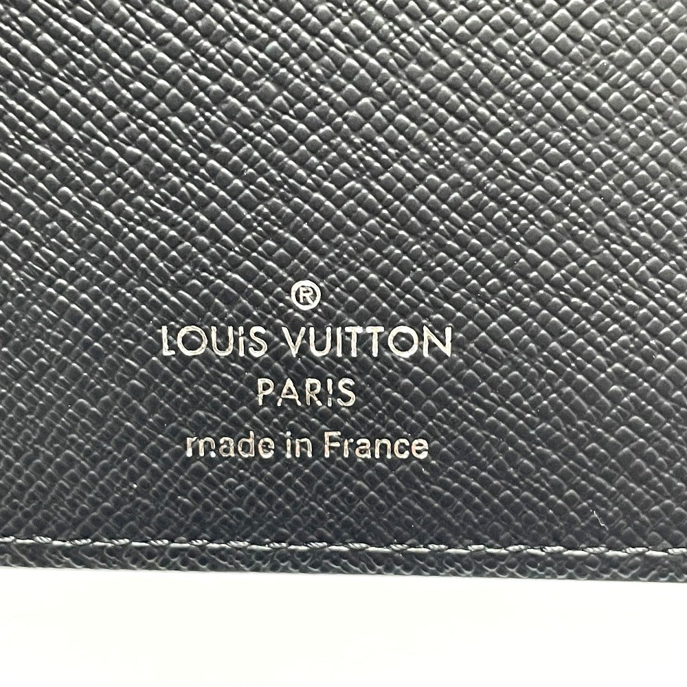 LOUIS VUITTON Long Wallet Purse N41676 Damier Grafitto Canvas Black x gray Damier Grafitte Portefeuille Brother Christopher Nemeth mens Used Authentic