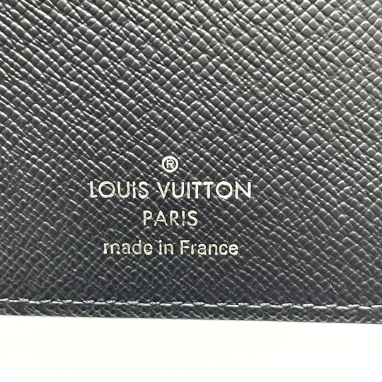 LOUIS VUITTON Long Wallet Purse N41676 Damier Grafitto Canvas Black x gray Damier Grafitte Portefeuille Brother Christopher Nemeth mens Used Authentic