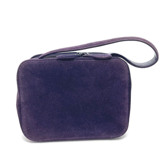 CHANEL Handbag suede purple CC COCO Mark Square bag Women Used Authentic